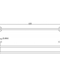 Concept Round Double Towel Bar